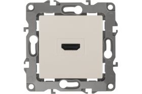Розетка ЭРА 12-3114-02 HDMI, IP20, 12, слоновая кость Б0027482 (артикул 15981802) – фото 1