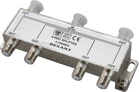 Делитель ТВ REXANT на 6 выходов F разъём 5-1000 МГц 05-6004 (артикул 19903948) – фото 1