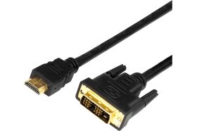 Кабель REXANT HDMI - DVI-D с фильтрами 2 м Gold 17-6304 (артикул 22221495) – фото 1