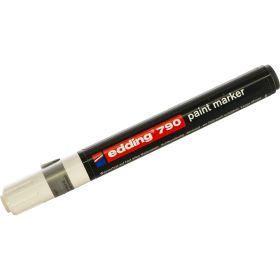 Лаковый маркер, белый, круглый наконечник 2-3мм Edding E-790-49 (артикул 15563822) – фото 1