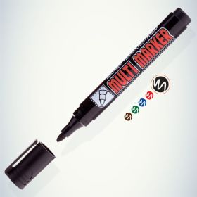 Перманентный маркер Munhwa Crown Multi Marker черный, пулевидный, 3мм CPM-800 (артикул 16230692) – фото 4