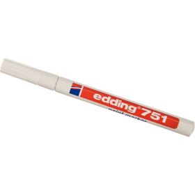 Лаковый маркер, белый, круглый наконечник 1-2мм Edding E-751-49 (артикул 15563861) – фото 3