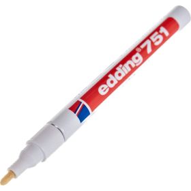 Лаковый маркер, белый, круглый наконечник 1-2мм Edding E-751-49 (артикул 15563861) – фото 4