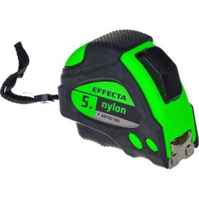 Рулетка 5м/25 мм с магнитом, автостопом, лентой нейлон EFFECTA Nylon 580525 (артикул 15925728) – фото 4