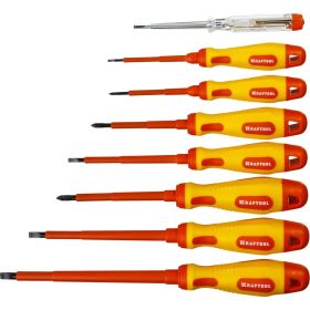Набор высоковольтных отверток KRAFTOOL Х-Drive ELECTRO 250088-H8 (артикул 15890298) – фото 1