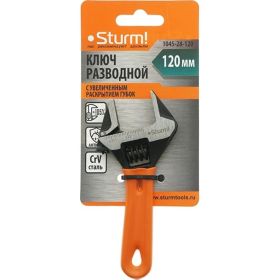 Разводной ключ c короткой ручкой Sturm 120мм 1045-28-120 (артикул 16100840) – фото 3