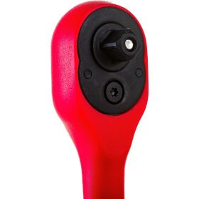 Рукоятка с храповым механизмом INTERTOOL на 72 зуба 1/4, Cr-v., Professional HT-2111 (артикул 16271123) – фото 7