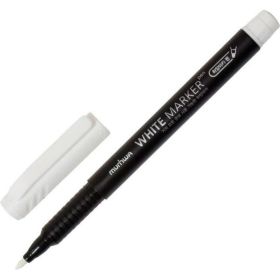 Перманентный маркер MunHwa WHITE MARKER, белый пулевидный 1мм 274723 Б0048238 (артикул 16198072) – фото 2
