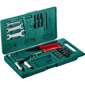 Поворотный заклепочник Kraftool "Combo3-M6" в кейсе резьбовые М3-М6, вытяжные 2.4-4. мм, штифты М4-М6 из алюминия, стали, нерж стали 31178_z01 (артикул 16009009) – фото 2