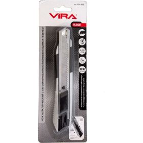Нож с сегментированным лезвием Vira RAGE Auto lock, 18 мм 831311 (артикул 15986986) – фото 3