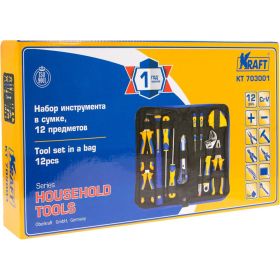 Набор инструмента 12 предметов сумка KRAFT KT 703001 (артикул 15966286) – фото 7