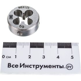 Плашка М8 х 1,25 мм СИБРТЕХ 77020 (артикул 13700716) – фото 2