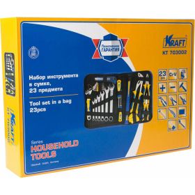 Набор инструмента 23 предмета сумка KRAFT KT 703002 (артикул 15966322) – фото 2