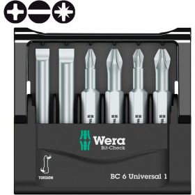 Набор бит Wera Mini Check 800/4Z+851/4TZ+855/4TZ 6 шт. WE-056474 (артикул 14980616) – фото 3