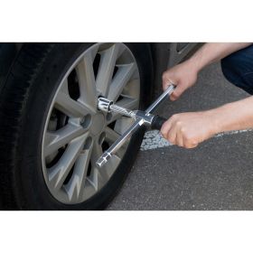 Баллонный ключ KRAFT крестообразный, разборный, в кейсе 17х19х21х23 мм KT 700825 (артикул 16389040) – фото 3
