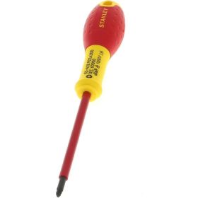 Диэлектрическая отвертка FATMAX 1000V PZ1х100 мм Stanley 0-65-418 (артикул 15281470) – фото 2