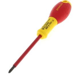Диэлектрическая отвертка FATMAX 1000V PZ1х100 мм Stanley 0-65-418 (артикул 15281470) – фото 3