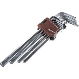 Набор торцевых шестигранных удлиненных дюймовых ключей Thorvik HKIL10S H1/16 -H3/8 , 10 предметов 53099 (артикул 16296234) – фото 2