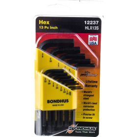 Набор из 13 дюймовых черных ключей BONDHUS S .050-3/8" 12237 (артикул 16047694) – фото 3