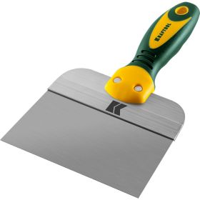 Фасадный шпатель Kraftool с двухкомпонентной ручкой нержавеющее полотно 150 мм 10036-150 (артикул 13671628) – фото 4
