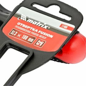 Отвертка SL3,0х100 мм MATRIX Fusion Anti slip 11408 (артикул 13697933) – фото 2