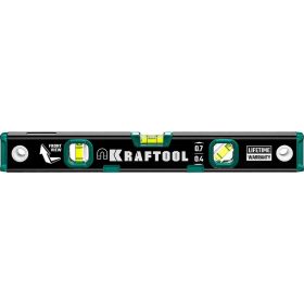 Магнитный уровень KRAFTOOL с зеркальным глазком, 400 мм 34785-40 (артикул 16510802) – фото 1