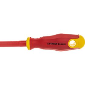 Набор диэлектрических отверток STAYER Profi-Electro SL:3.0x75 мм/4.0x100 мм/5.5x125 мм/PH:№1x80 мм/2x100 мм/100-250 В тестер 6 шт. 25145-H6_z01 (артикул 15261633) – фото 9