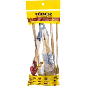 Набор кистей Biber 6шт. натуральная щетина 31403 тов-115036 (артикул 15738171) – фото 4