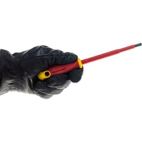 Набор диэлектрических отверток STAYER Profi-Electro SL:3.0x75 мм/4.0x100 мм/5.5x125 мм/PH:№1x80 мм/2x100 мм/100-250 В тестер 6 шт. 25145-H6_z01 (артикул 15261633) – фото 7