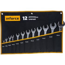 Набор рожковых ключей 12 предметов Inforce 06-05-44 (артикул 15700512) – фото 1