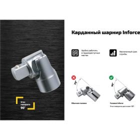 Набор инструментов Inforce 108 предметов 1/2", 1/4" 06-07-12 (артикул 15777712) – фото 8
