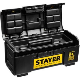 Ящик для инструмента STAYER TOOLBOX-24 пластиковый, Professional 38167-24 (артикул 15890371) – фото 2