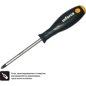 Отвертка крестовая Inforce PH3x125 06-09-57 (артикул 15759605) – фото 9