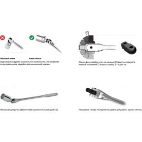 Набор инструментов Inforce 108 предметов 1/2", 1/4" 06-07-12 (артикул 15777712) – фото 5