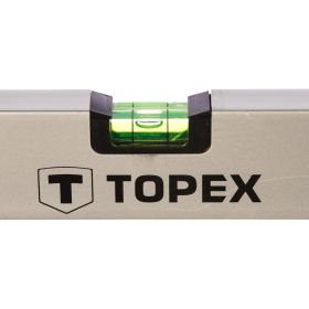 Алюминиевый анодированный уровень Topex 1200 мм 3 глазка 29C305 (артикул 15541602) – фото 3