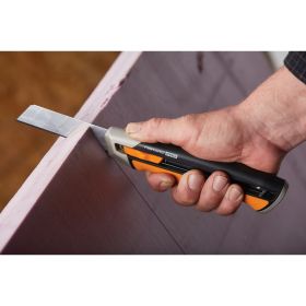 Строительный нож с выдвижным сменным лезвием Fiskars 25мм CarbonMax 1027228 (артикул 16494269) – фото 9
