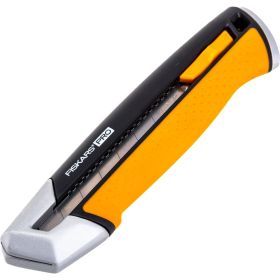 Строительный нож с выдвижным сменным лезвием Fiskars 25мм CarbonMax 1027228 (артикул 16494269) – фото 3