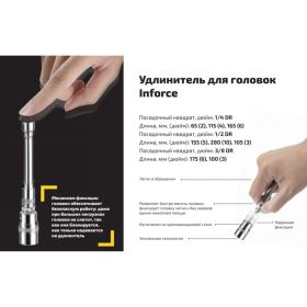 Набор инструментов 18 предметов 1/4" Inforce 06-07-13 (артикул 15777713) – фото 10