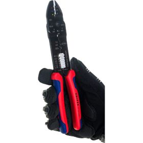 Пресс-клещи для резки и зачистки кабеля KNIPEX 3 гнезда KN-9722240SB (артикул 16146141) – фото 3