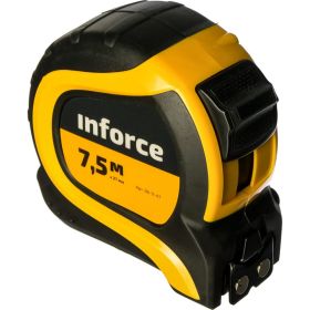 Измерительная рулетка с нейлоновой лентой и магнитным зацепом 7.5x27мм Inforce 06-11-47 (артикул 15790430) – фото 4