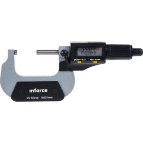 Цифровой микрометр 25-50мм/1-2"*0.001мм/0.00005" Inforce 06-11-45 (артикул 15774795) – фото 10