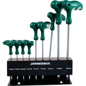 Комплект угловых двухсторонних ключей Jonnesway TORX H10MT09S (артикул 13938695) – фото 4