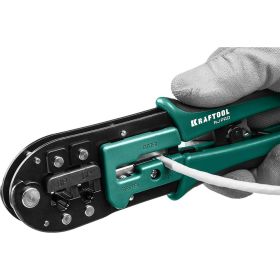 Кримпер KRAFTOOL RJ-Pro универсальный, RJ45, RJ11/RJ12 22698 (артикул 16252721) – фото 3