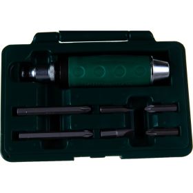 Ударная отвертка с битами Jonnesway AG010055A SL 8,10мм PH# 2,3 36мм и PH# 2,3 80мм, 7 пр. 48649 (артикул 13939246) – фото 4