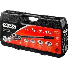 Трубный резьбонарезной набор №4 MIRAX 5 предметов 28240-H4 (артикул 15889947) – фото 2