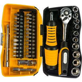 Биты и торцовые головки с трещоткой и воротком 39шт STAYER PROFI 25135-H39 (артикул 15544835) – фото 1