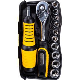 Биты и торцовые головки с трещоткой и воротком 39шт STAYER PROFI 25135-H39 (артикул 15544835) – фото 7