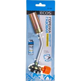 Газовая паяльная портативная горелка Ecos GT-03 картон 005915 (артикул 16325621) – фото 1