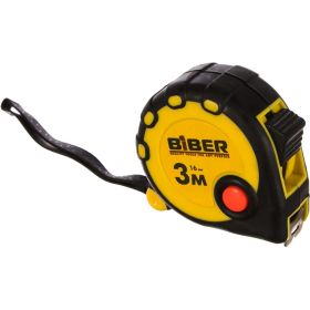 Рулетка (обрезиненный корпус, 3 м х 16 мм) Biber STANDART 40091 тов-173010 (артикул 15738327) – фото 1