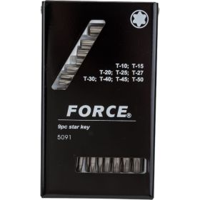 Набор Г-образных звезд 9 предметов FORCE 5091 (артикул 15847734) – фото 1